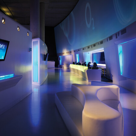 The O2 Arena Architectural Graphics bar area