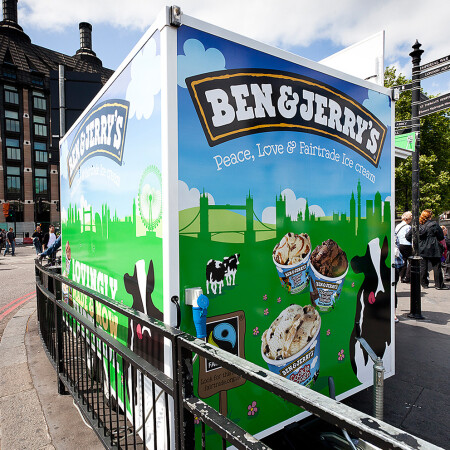 Ben & Jerry's livery on trailer