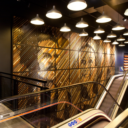 Nike Westfield Retail Graphics wooden printing