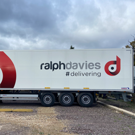 A branded Ralph Davies International vehicle.