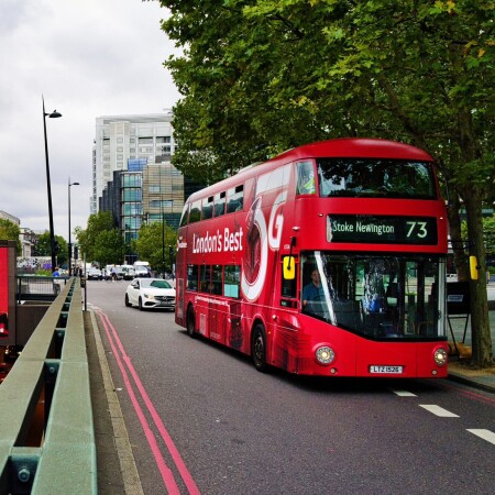 London's Best 5G bus front