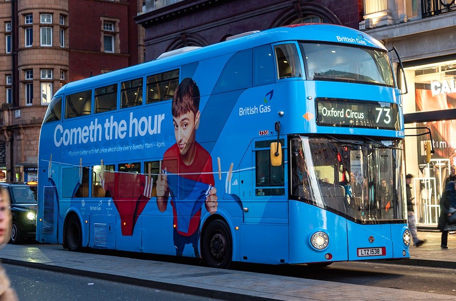 British Gas bus