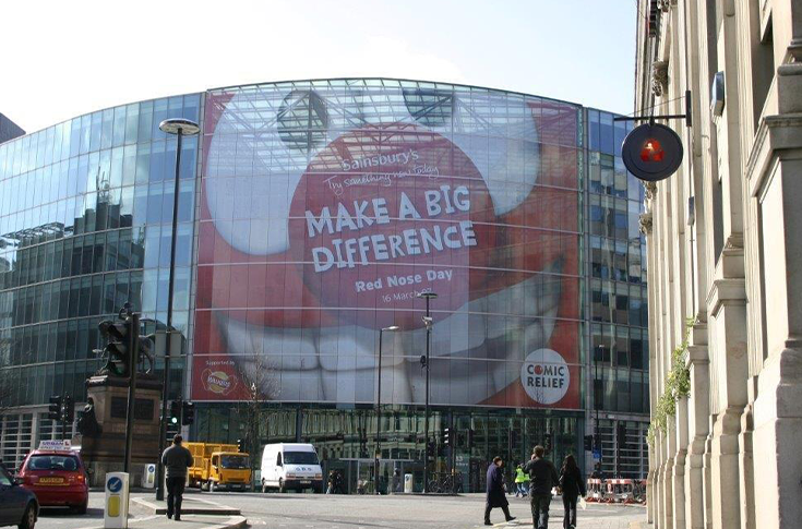 Building Wraps Red Nose Day